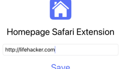 An extremely simple screenshot of an app that asks you for a URL and lets you tap "Save".