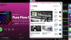 A Mac screenshot. The mouse is hovered over the Safari icon in the dock—an overlay window shows a preview of an open window, which is open to the Lifehacker home page.
