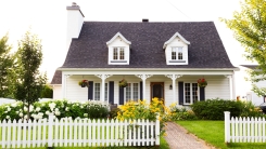 Pretty house with picket fence