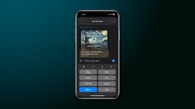 A screenshot of text effects in iOS 18's Messages app.