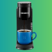 Keurig K-Express machine against a gradient background