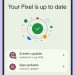 Screenshot of pixel update