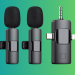 EJCC Wireless Microphone on a gradient background