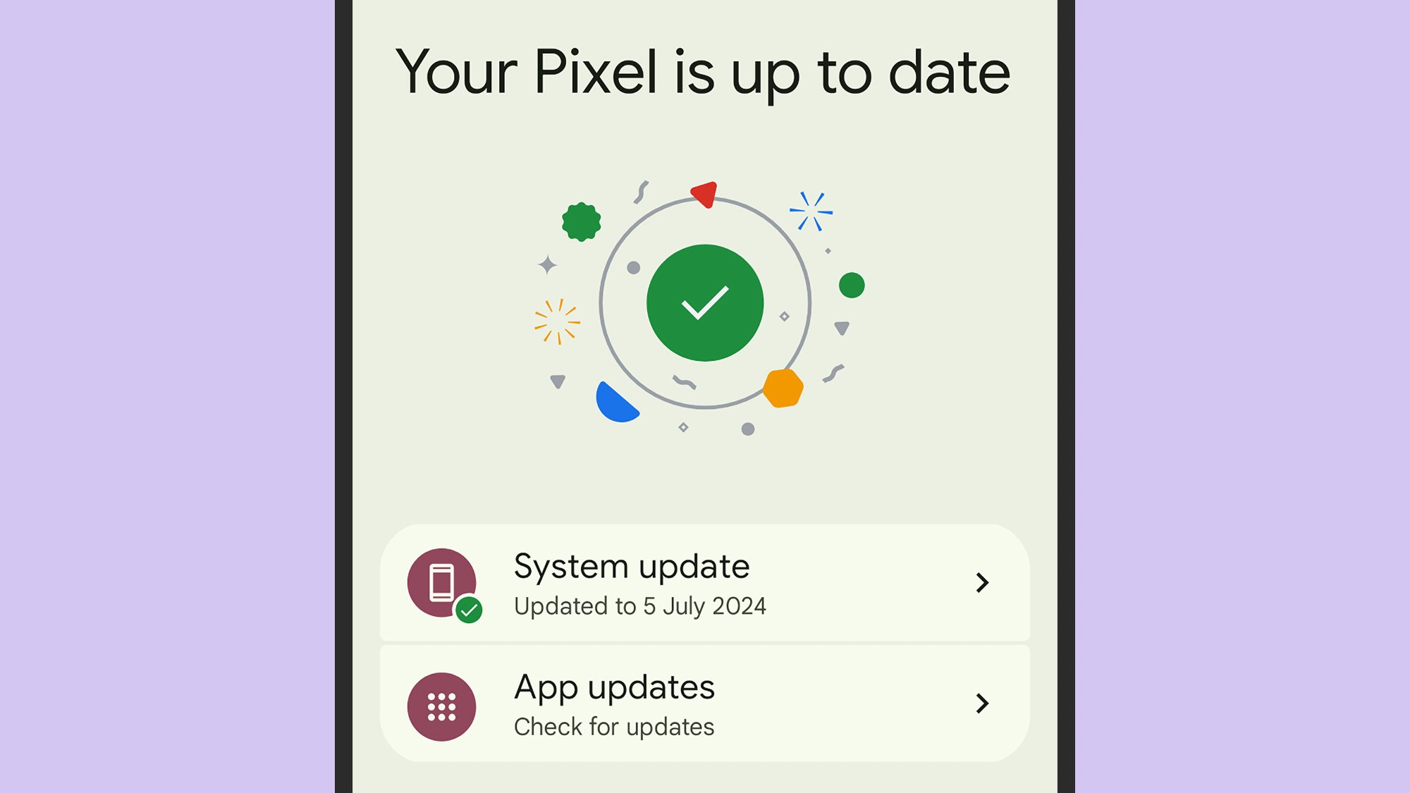 Google Pixel update
