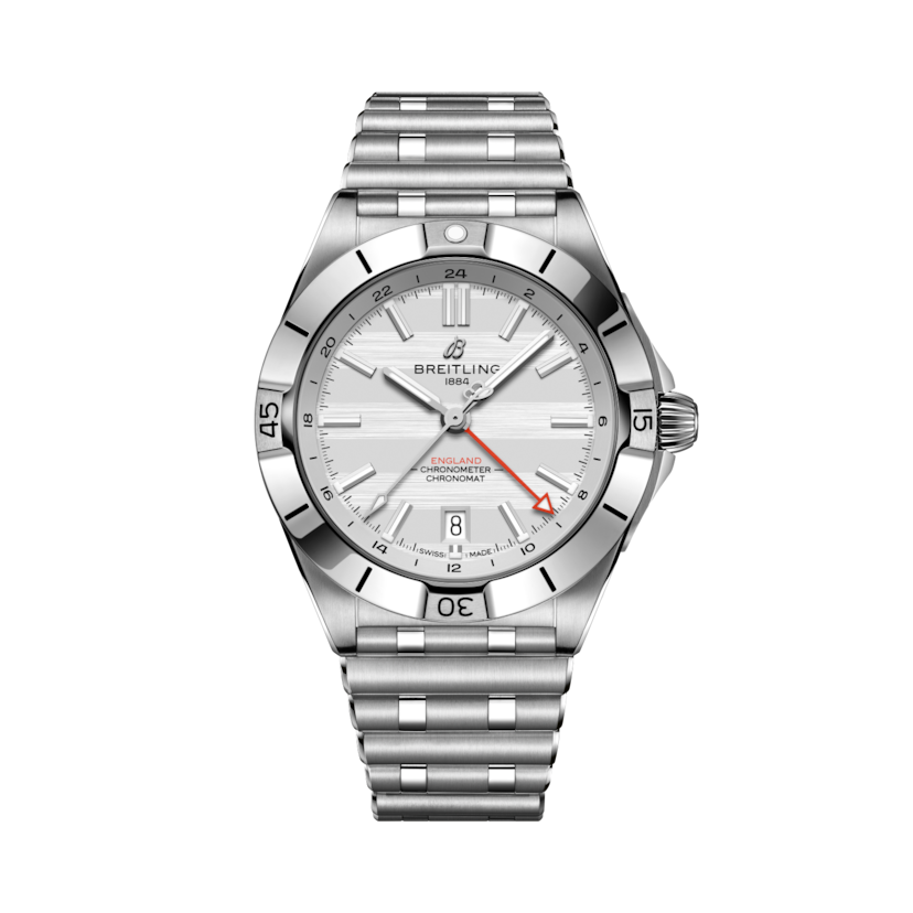 Chronomat Automatic GMT 40 Six Nations England White | V-DIAL-COLOR-5926 dial, A323985B1A1A1