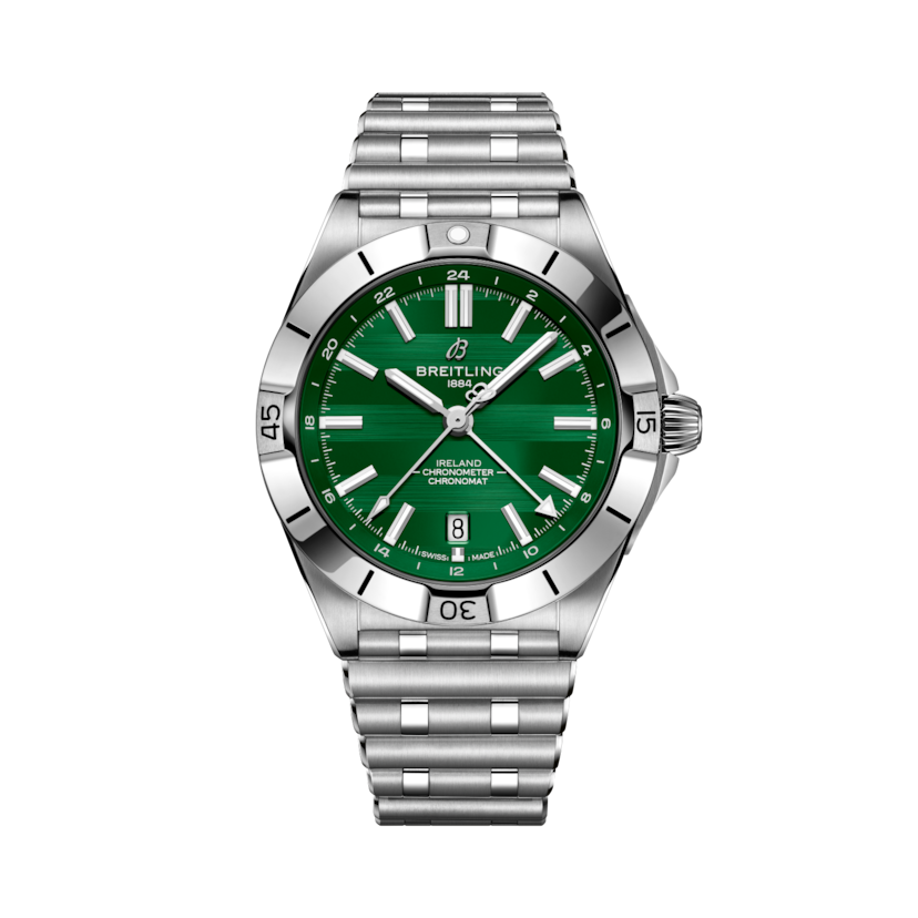 Chronomat Automatic GMT 40 Six Nations Ireland Green | V-DIAL-COLOR-5765 dial, A323987B1L1A1