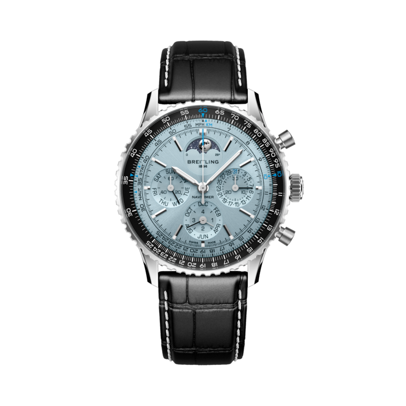 Navitimer B19 Chronograph 43 Perpetual Calendar Ice blue | V-DIAL-COLOR-1111 dial, PB1920251C1P1