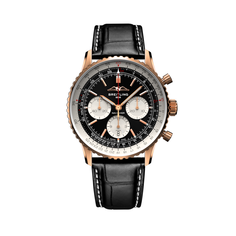 Navitimer B01 Chronograph 43 Black | V-DIAL-COLOR-5686 dial, RB0138211B1P1